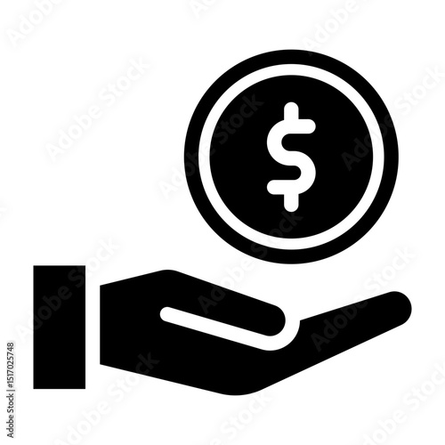Investment Vector Glyph Icon Design