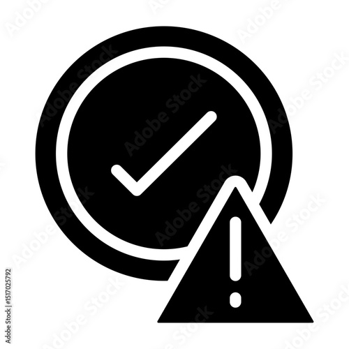 Check Vector Glyph Icon Design
