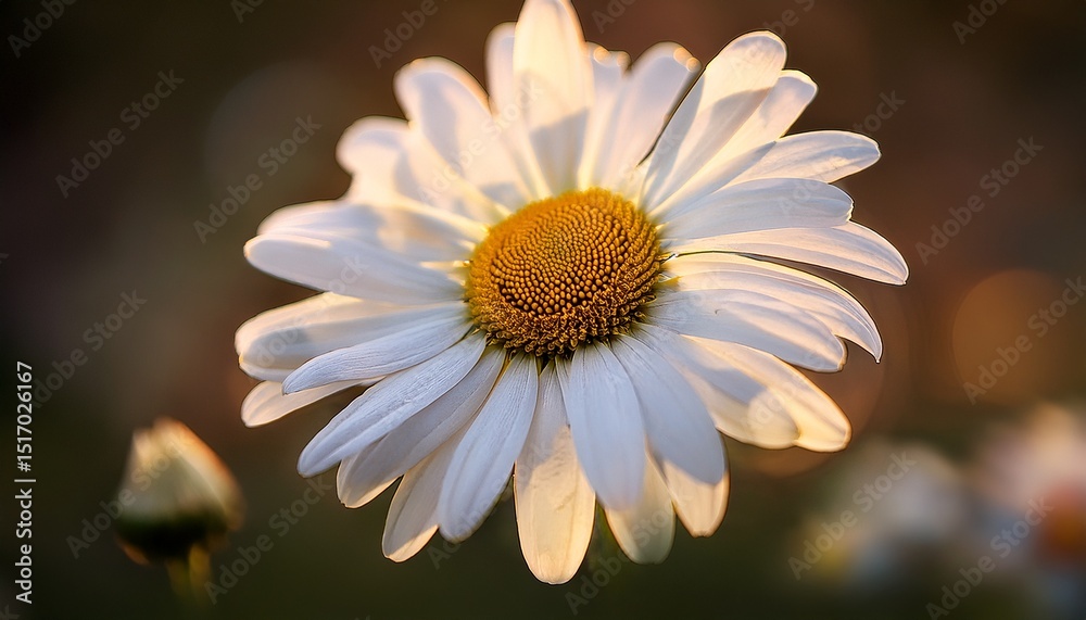 Fototapeta premium elegant white daisy a close up study in soft light