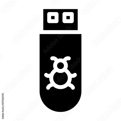 Boot Sector Vector Glyph Icon Design