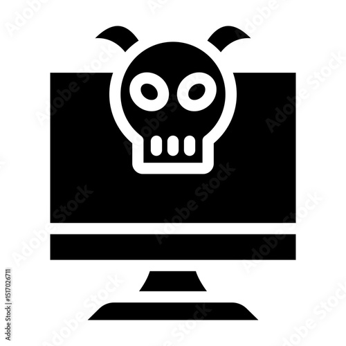 Evil Vector Glyph Icon Design