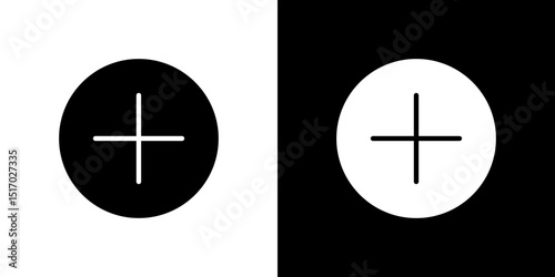 Add icon symbols. Vector illustration.