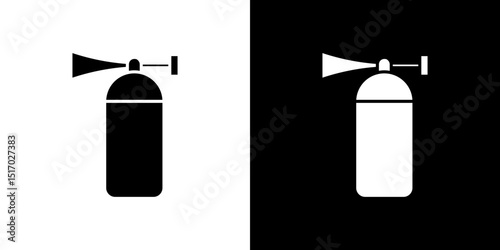 Air horn icon symbols. Vector illustration.