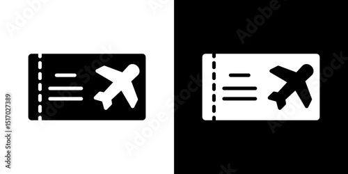 Air tickets icon symbols. Vector illustration.