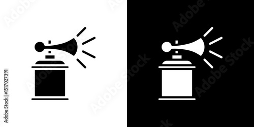 Air horn icon symbols. Vector illustration.