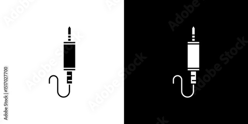 Audio jack icon symbols. Vector illustration.