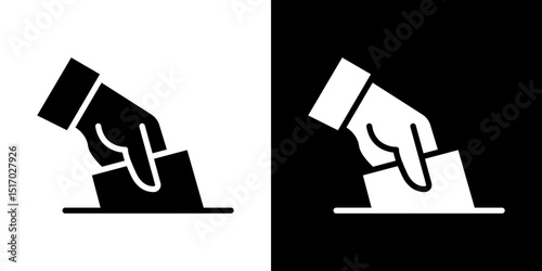 Ballot icon symbols. Vector illustration.