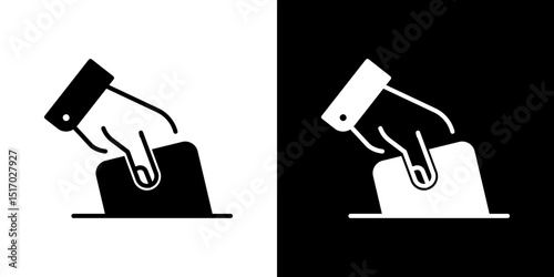 Ballot icon symbols. Vector illustration.