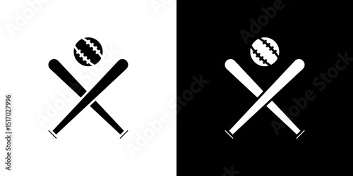Baseball icon symbols. Vector illustration.