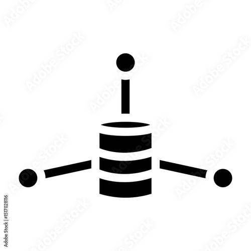 Network Data Vector Glyph Icon Design
