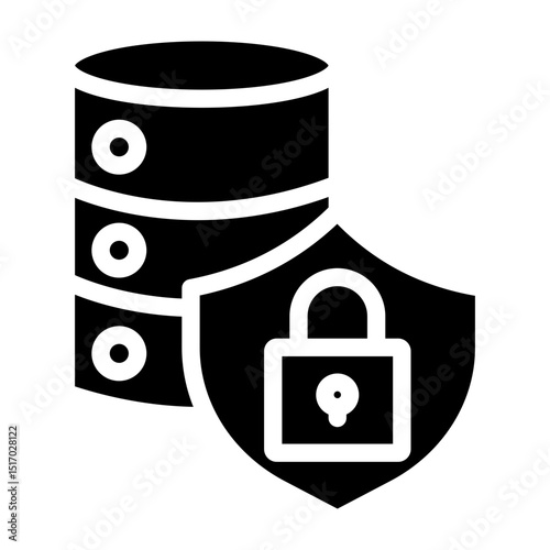 Protection Vector Glyph Icon Design