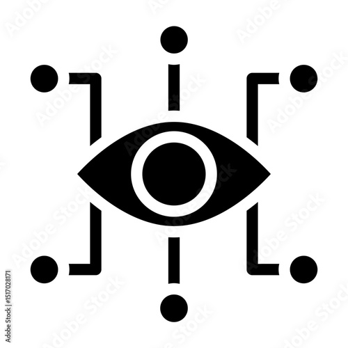 Vision Vector Glyph Icon Design