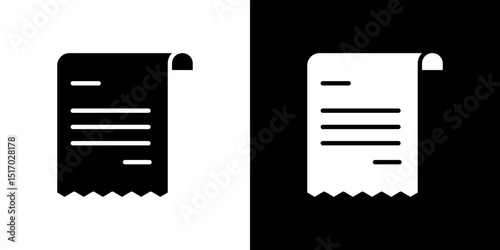 Bill icon symbols. Vector illustration.