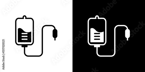 Blood transfusion icon symbols. Vector illustration.