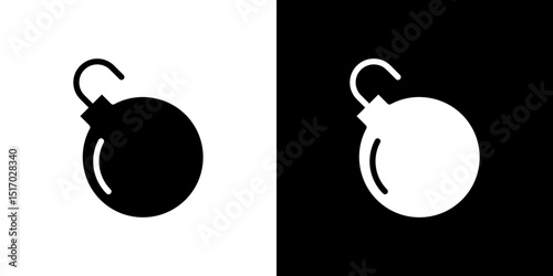 Bomb icon symbols. Vector illustration.