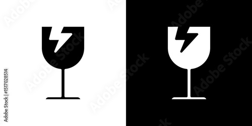 Box fragile icon symbols. Vector illustration.