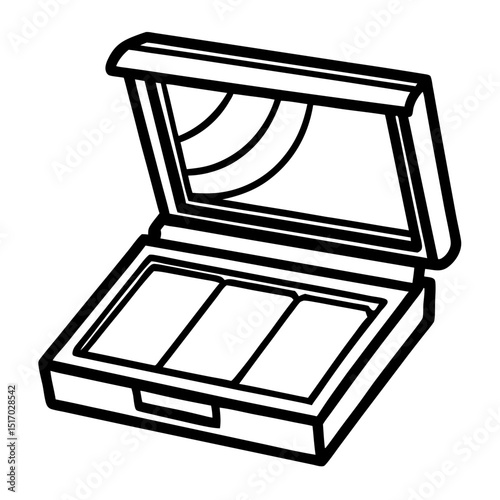 Simple Eyeshadow Vector on White Background