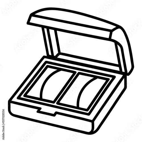 Simple Eyeshadow Vector on White Background
