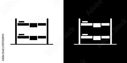 Bunk bed icon symbols. Vector illustration.