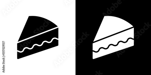 Cake-slice icon symbols. Vector illustration.