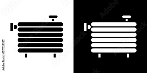 car radiator icon symbols. Vector illustration.