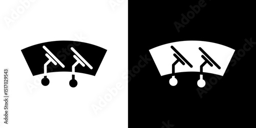 car windscreen icon symbols. Vector illustration.