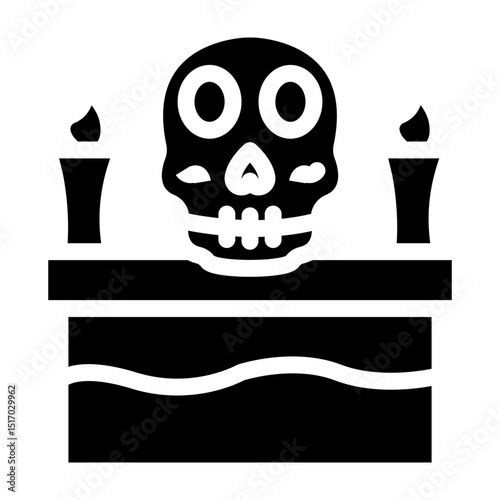 Altars (Ofrendas) Vector Glyph Icon Design