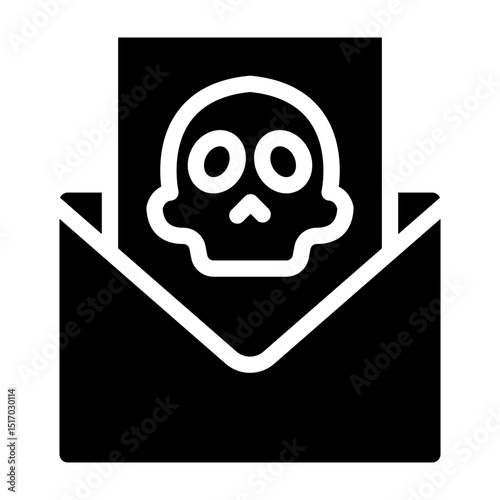 Skeleton Invitations Vector Glyph Icon Design
