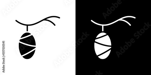 Cocoon icon symbols. Vector illustration.