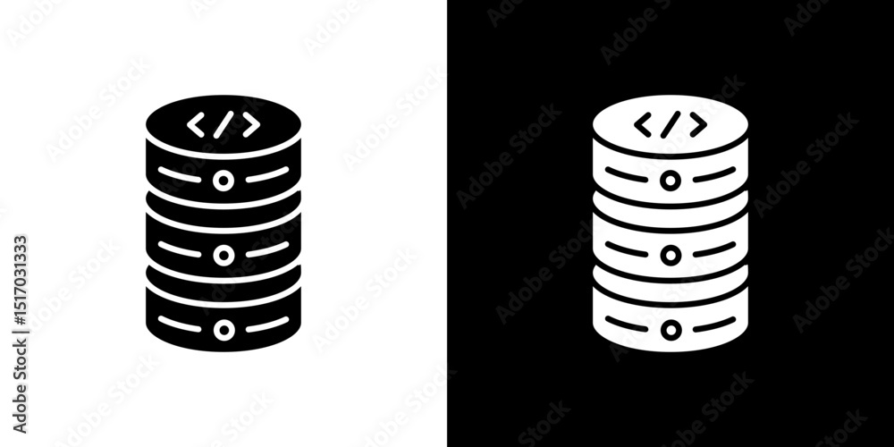 Database icon symbols. Vector illustration. Database icon symbols. Vector illustration.