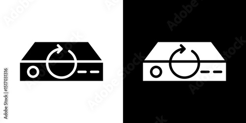 Data backup icon symbols. Vector illustration.