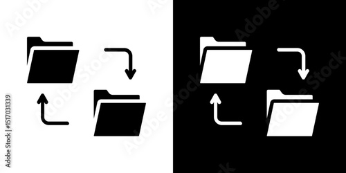 Data transfer icon symbols. Vector illustration.