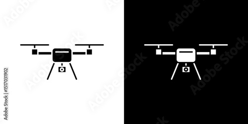 Drone icon symbols. Vector illustration.