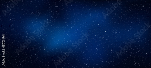 A dark blue night sky with stars. Starry sky background. universe. galaxies and nebulae. space vector illustration. galaxy digital art. starry scene.