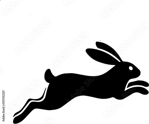 rabbit silhouette vector