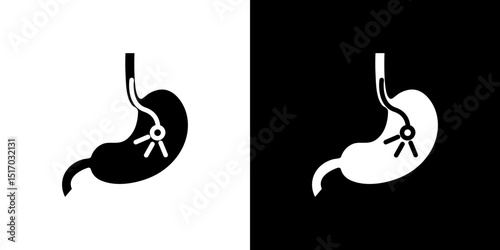 Endoscopy icon symbols. Vector illustration.
