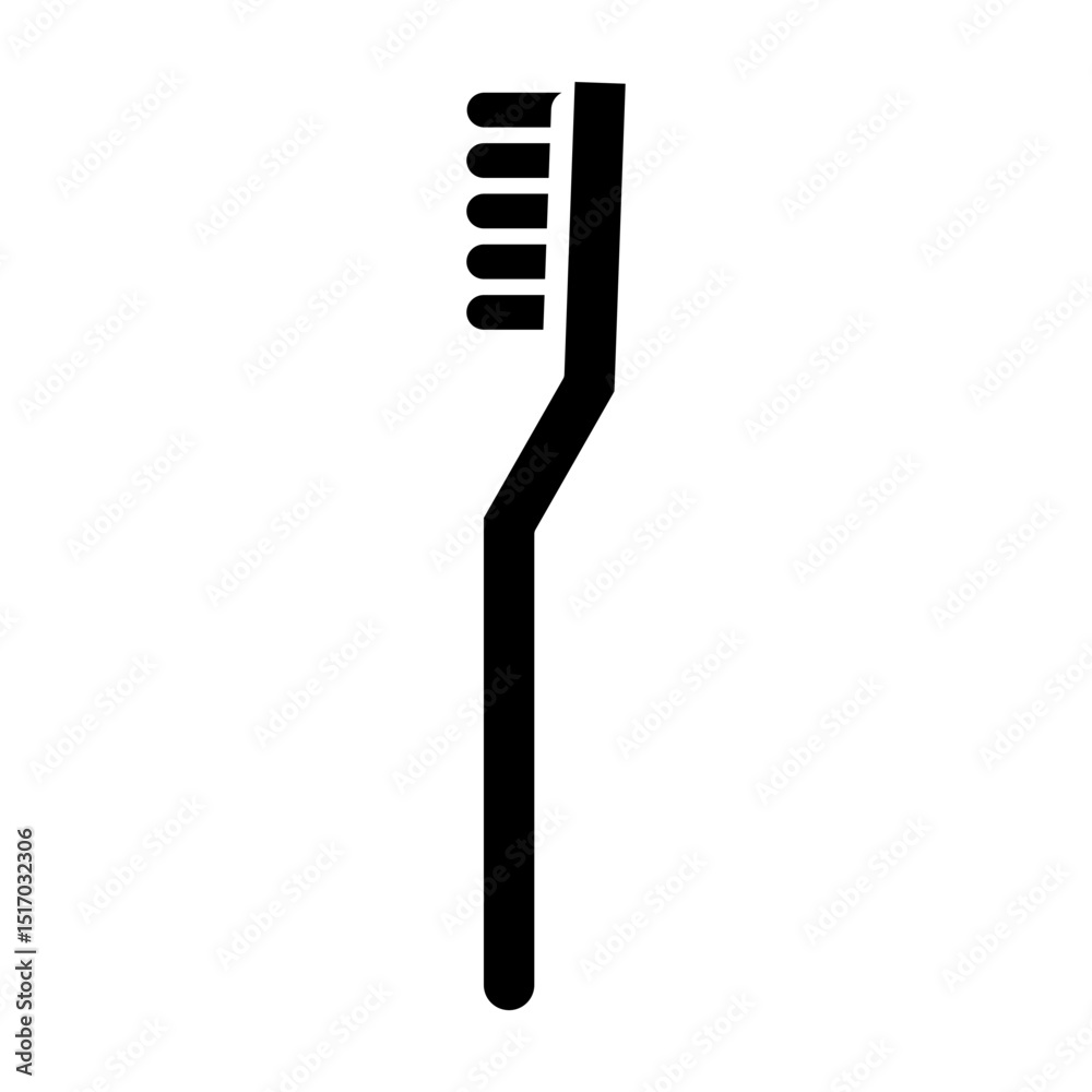 Naklejka premium Toothbrush Vector Glyph Icon Design