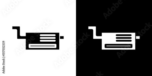 Exhaust pipe icon symbols. Vector illustration.