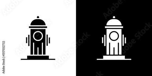 Fire hydrant icon symbols. Vector illustration.
