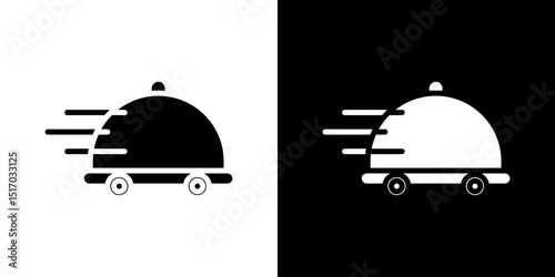 Food delivery icon symbols. Vector illustration.