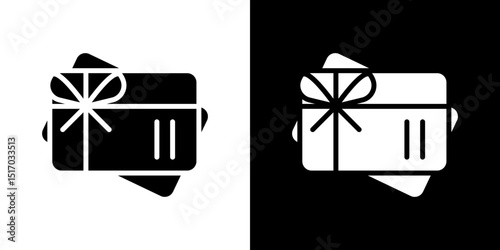 Gift voucher icon symbols. Vector illustration.