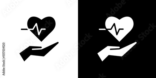 Health insurance icon symbols. Vector illustration.