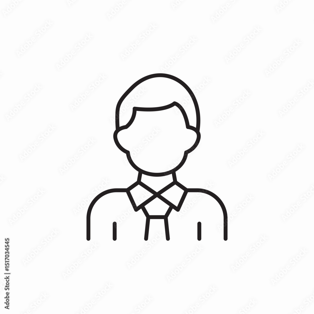 business worker icon sign vector business worker icon sign vector