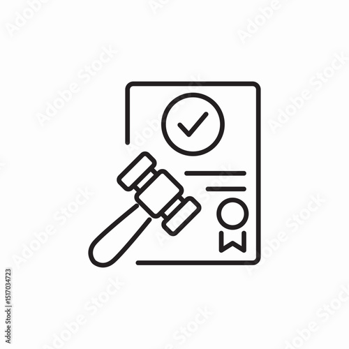 decision paper icon sign vector