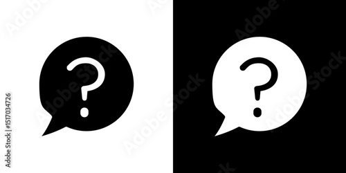Interrogation icon symbols. Vector illustration.