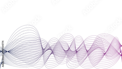 Vector curvy abstract line art wavy flowing dynamic colorful lines white background in concept music or sound, wave, wind, information flow	 pattern background wavy strings and threads flowy art