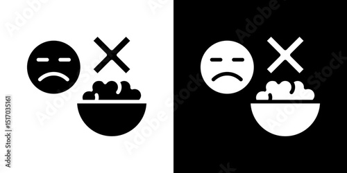 Lack of appsetite icon symbols. Vector illustration.