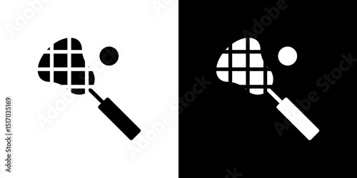 Lacrosse stick ball icon symbols. Vector illustration.
