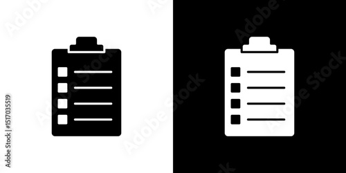 List icon symbols. Vector illustration.