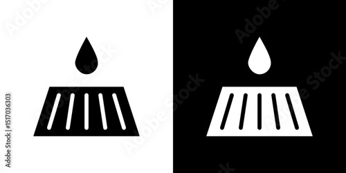 Manhole icon symbols. Vector illustration.